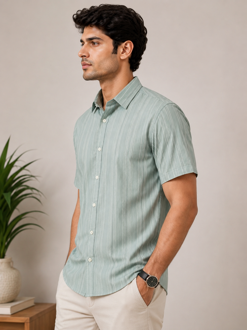 Graevik Sage Stripe Premium Shirt