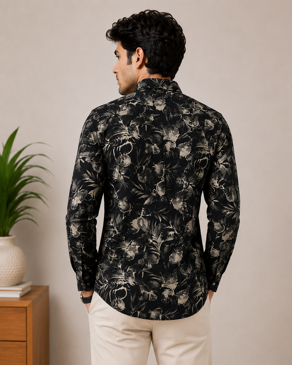 Graevik Midnight Bloom Printed Shirt